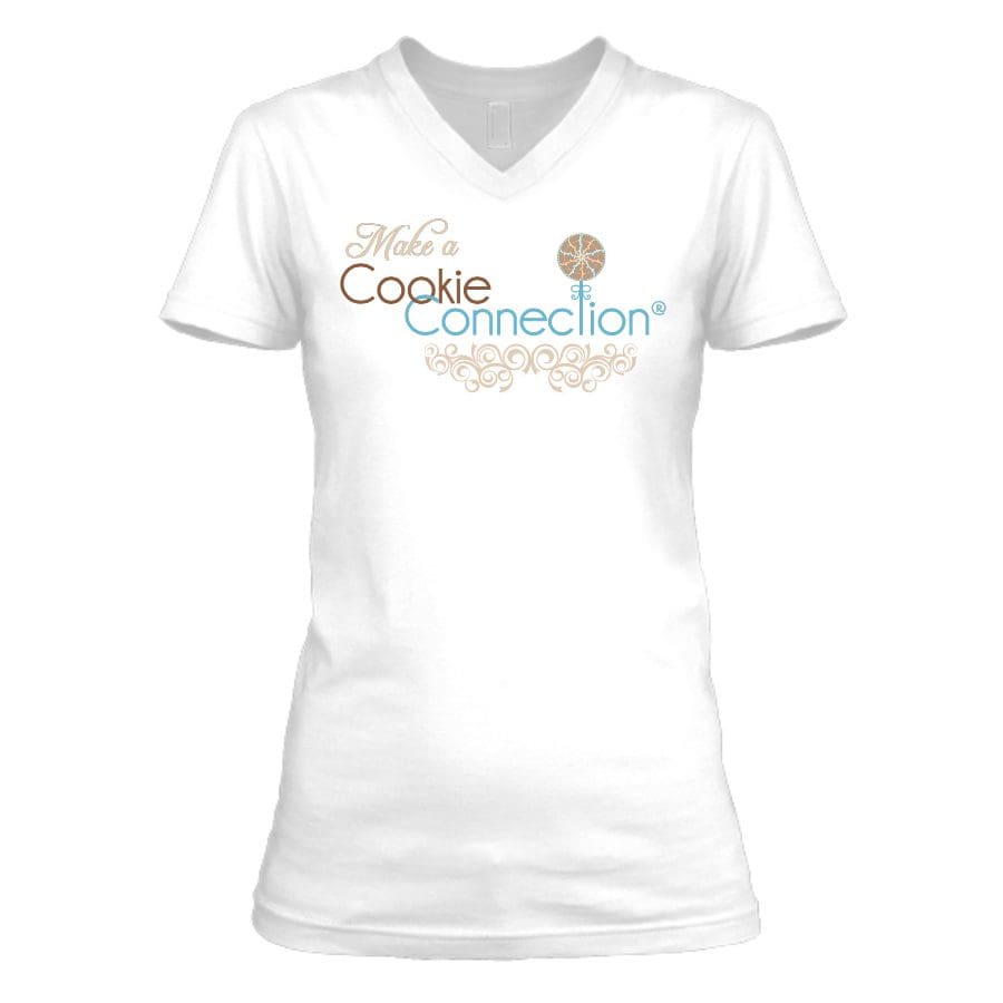 Make a Cookie Connection Women’s V-Neck T-Shirt
