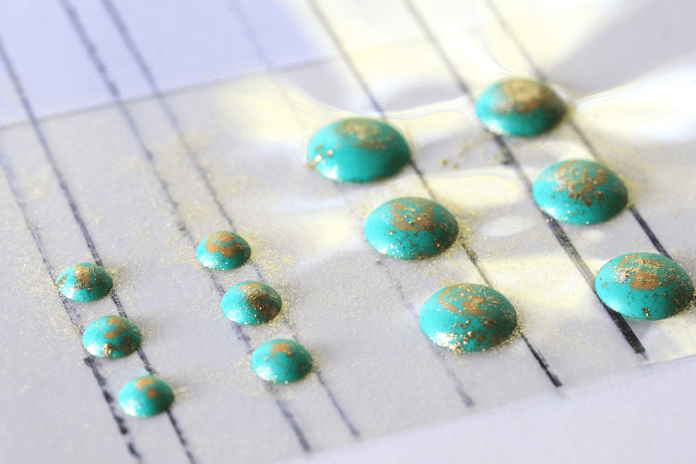 Gilded and Marbled “Turquoise” Transfers