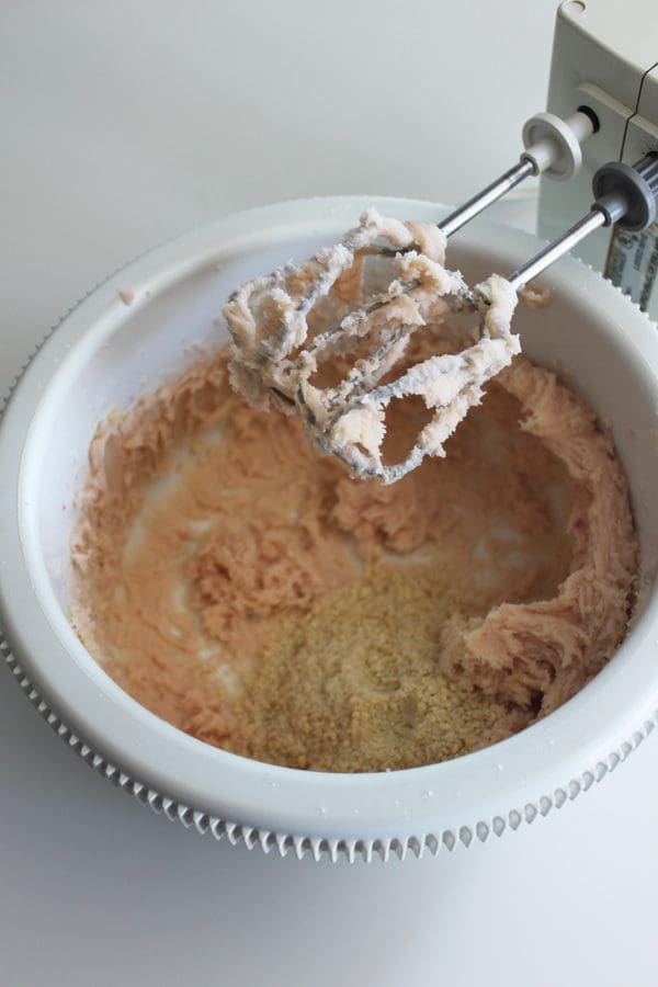 Cream Chilled Rose-Butter and -Sugar; Then Proceed per Recipe