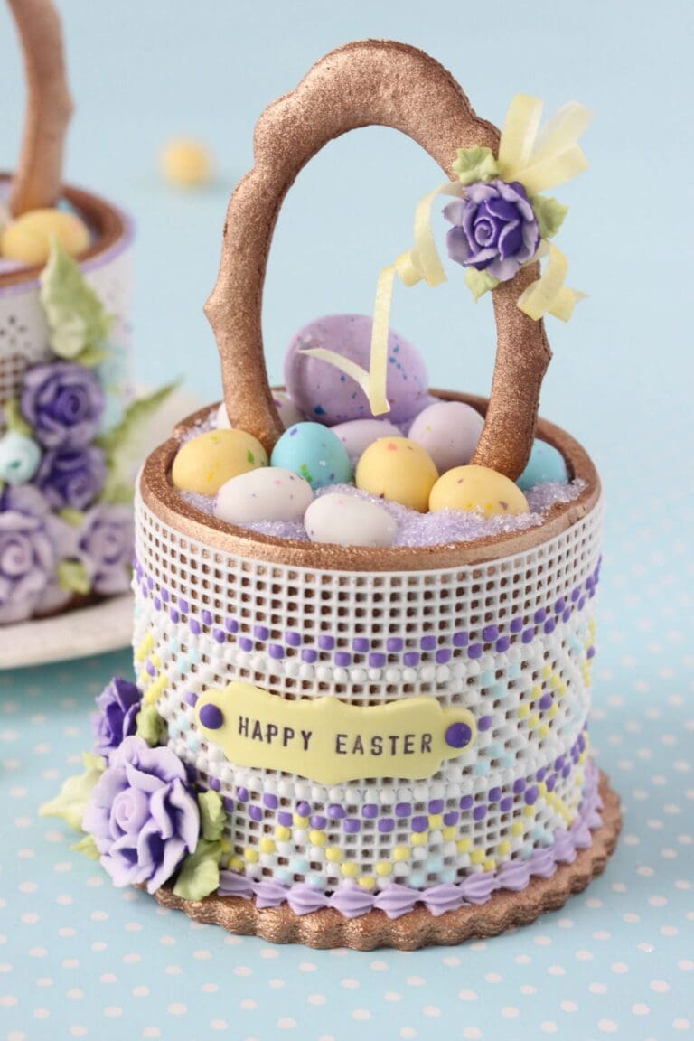 Easter Basket with Plaque - 3-D Cookies Gallery
