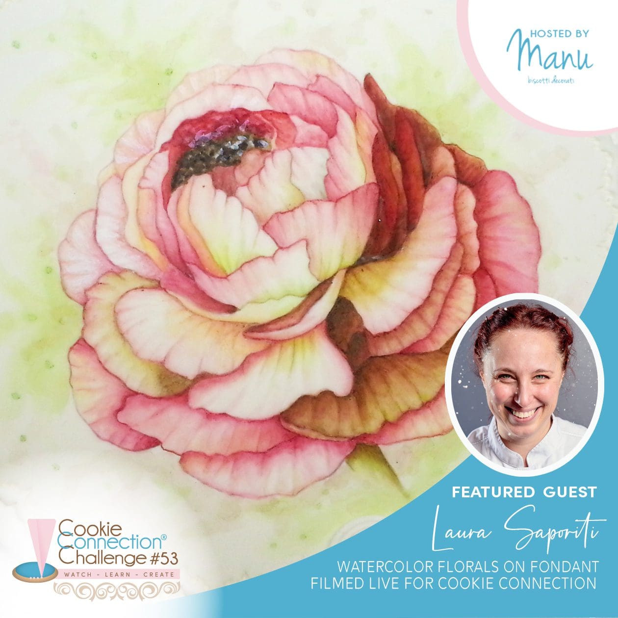Watercolor Florals on Fondant with Laura Saporiti Julia Usher