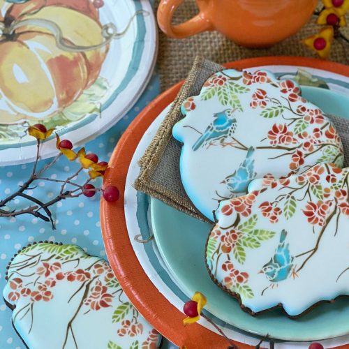 Closer View of Directly Airbrushed Birds