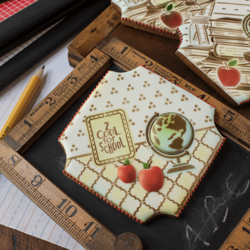 School Rules - Message on Alternate Background - Stenciled Cookies Gallery