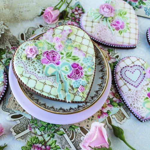 Forget Me Not - No Message Redo - Stenciled Cookies Gallery