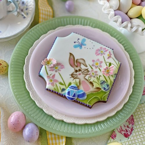 Hopping Into Spring - Messageless Cookie - Stenciled Cookies Gallery