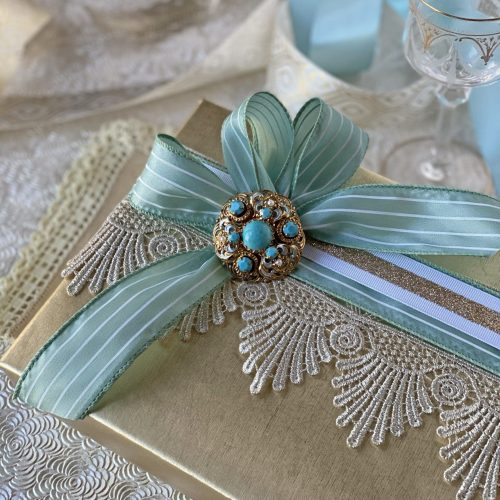Small Blue and Gold Gift - Christmas 2020