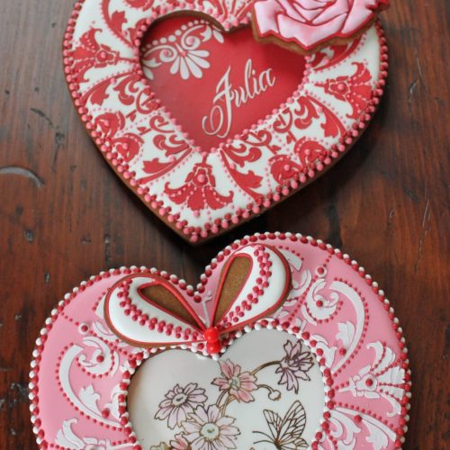 Box Lid Trio - Gallery - 3-D and Stenciled Cookies