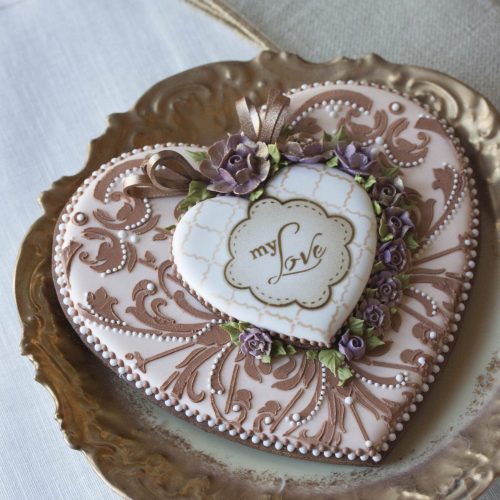 Double-Decker Heart - Opener - Stenciled Cookies Gallery