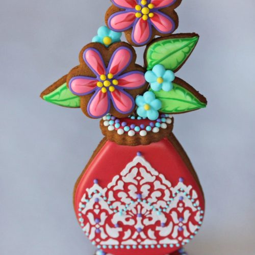 Early Red Bud Vase Dodged - Gallery - 3-D Cookies