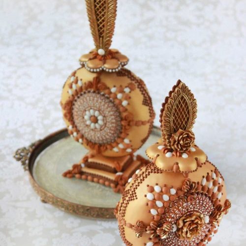 Gold Perfume Bottles Vertical Duo Redo - Gallery - 3-D Cookies