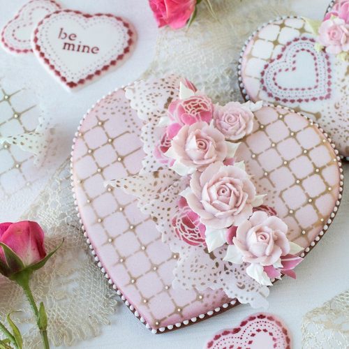 Forget Me Not - No Message 2 - Stenciled Cookies Gallery