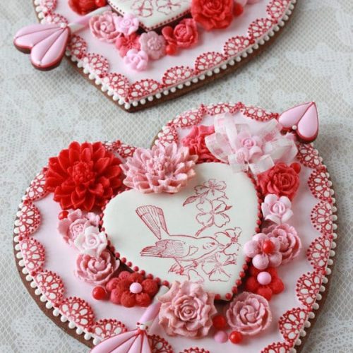 Embossed Hearts 2 - 2-D Cookie Galleries