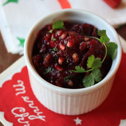 Cranberry-Pomegranate Salsa - Savory - Distant