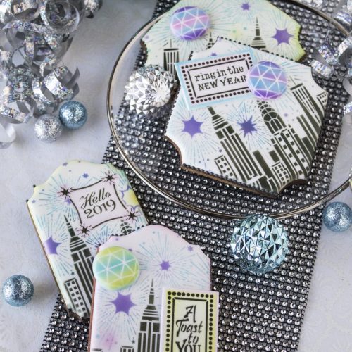 Ring in the New Year - Opener Vertical - Stenciled Cookies Gallery