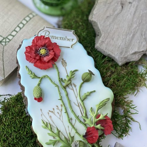 Poppy Cookie - Single with Message - 2-D Cookies Gallery