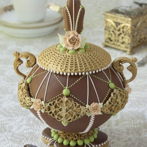 Sugar Bowls - Brown Alone - 3-D Cookies Gallery