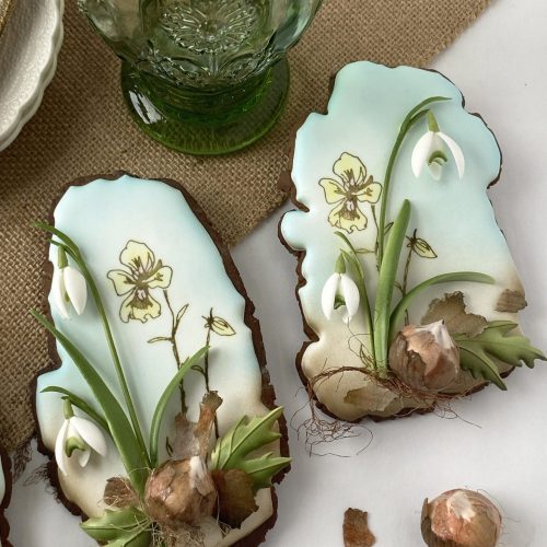 Snowdrop - Vertical Duo - 2-D Cookies Gallery