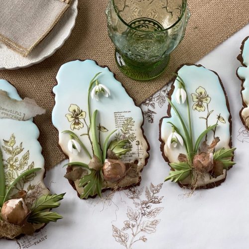 Snowdrop - Quartet Horizontal - 2-D Cookies Gallery