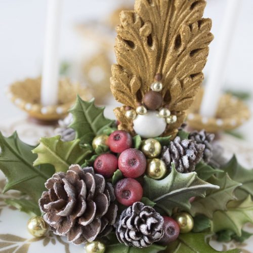 Christmas Candelabra - Christmas Bouquet - 3-D Cookies Gallery