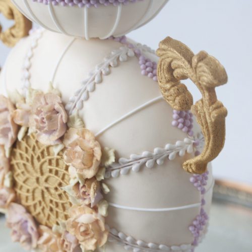 Tan Rose Vase Side 1 - Gallery - 3-D Cookies