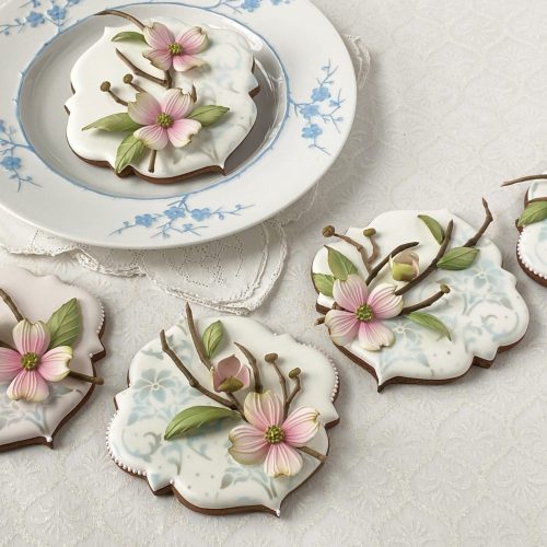 Dogwood Cookies - Horizontal - 2-D Cookies Gallery