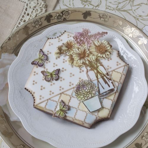 Horizontal Still Life Small Butterfly Closeup - 2-D Cookies Gallery