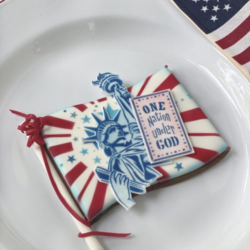 God Bless America - Message Cookie 1 Again - Stenciled Cookies Gallery