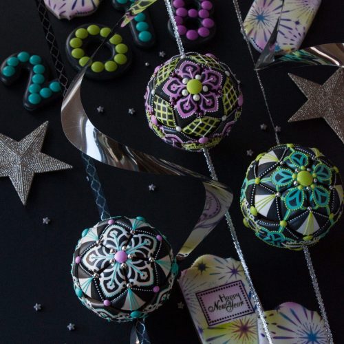 New Year's Eve Ball Drop Cookies - Trio - 3-D Cookies Gallery