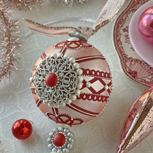 IOne Sweet Christmas - Big Pink Ornament Side View - 3-D Cookies Gallery