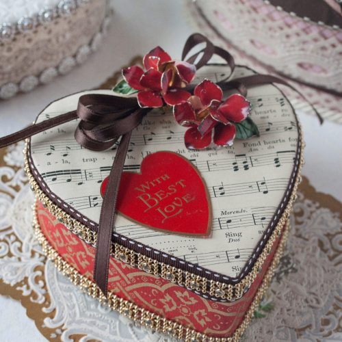 Heart Boxes - Small One with Red Heart - Parties