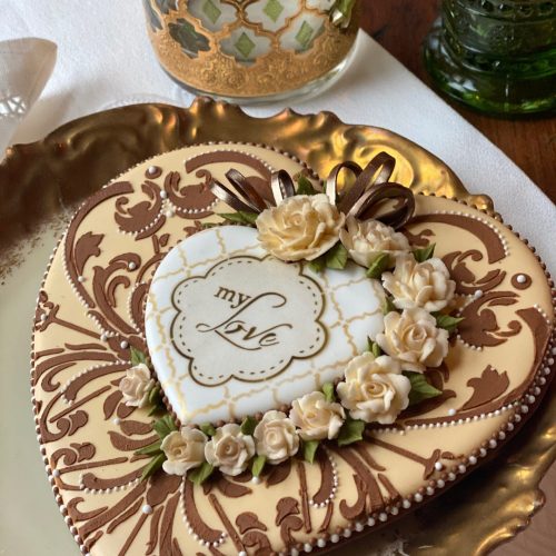 Double-Decker Heart for Australia 2 - Stenciled Cookies Gallery