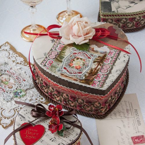 Heart Boxes - Parties - Big Box Made in Video Shoot with Small One - Vertical