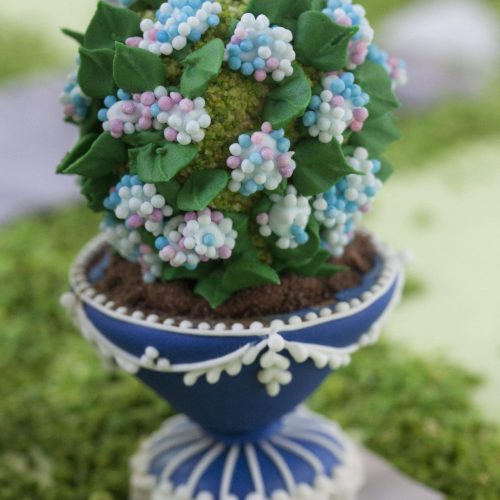 Rose Arbor - Hydrangea Pot Straight - Gallery - 3-D Cookies