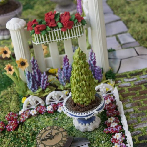 Rose Arbor - Brick and Slate Close-up - Gallery - 3-D Cookies