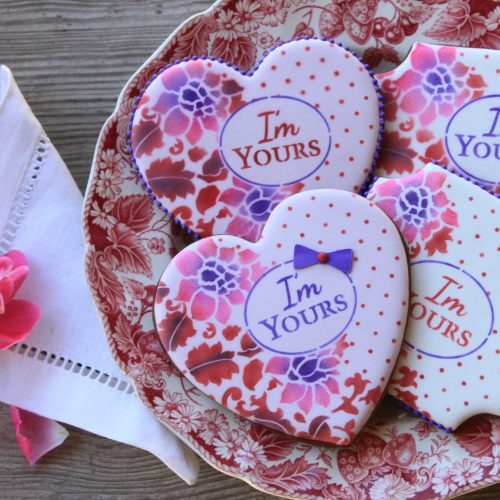 I'm Yours - Horizontal - Stenciled Cookies Gallery