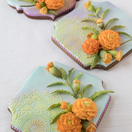 Lotus and Marigolds - Marigold Trio - 2-D Cookies Gallery