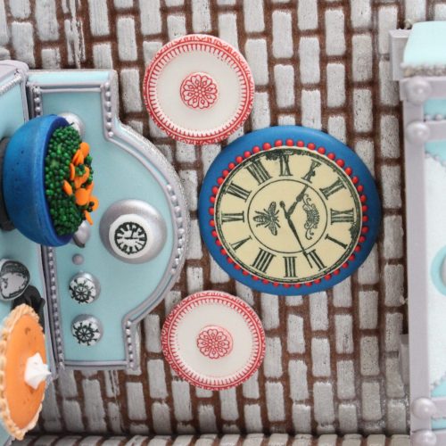 Top of Oven with Hood and Peas - Gallery - 3-D Cookies