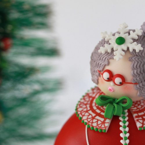 Mrs Claus Head - Gallery  - 3-D Cookies