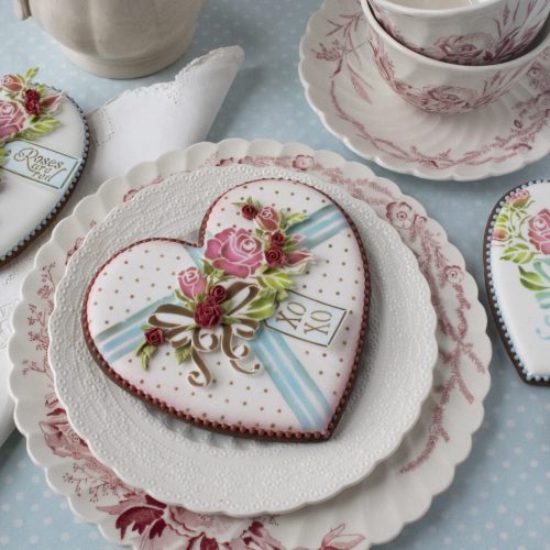 Roses Are Red - Opener - Stenciled Cookies Gallery