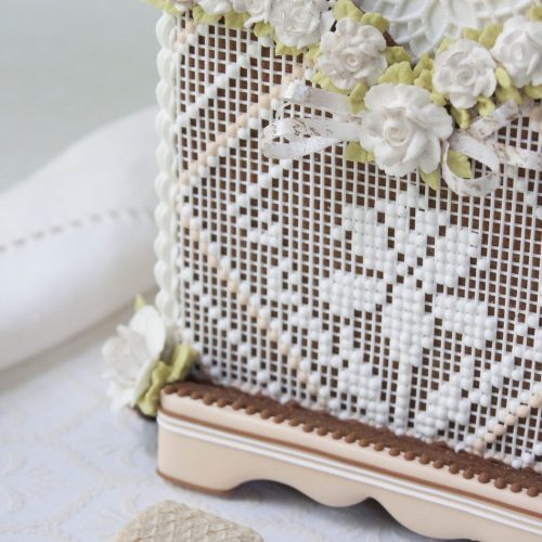 Needlepoint Box - Iris Detail - Gallery - 3-D Cookies