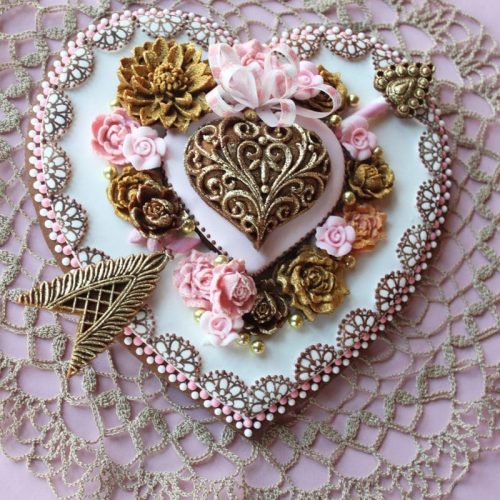 Embossed Cookie Heart 1 - 2-D Cookies Gallery