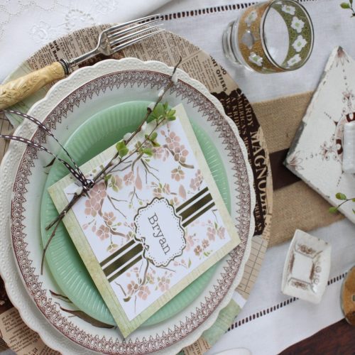 Spring Place Setting - Guy - Further Away