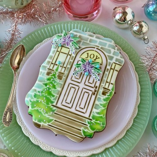 From Our Home to Yours - Message Cookie 2 - Stenciled Cookies Gallery
