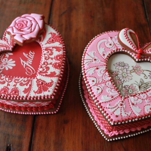 Julia Heart Box Duo Best - Gallery - 3-D Cookies