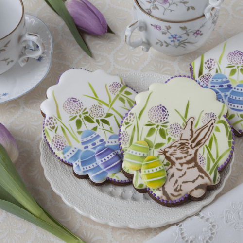 Egg Hunt - No Message 2 - Stenciled Cookies Gallery