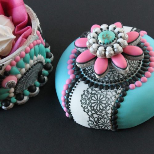 Mosaic Box Lid Close-up - Gallery - 3-D Cookies