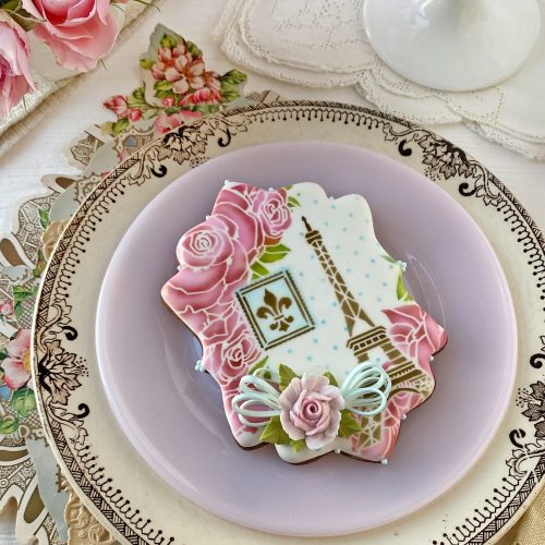 Lara Plaque with Eiffel Tower and Bow