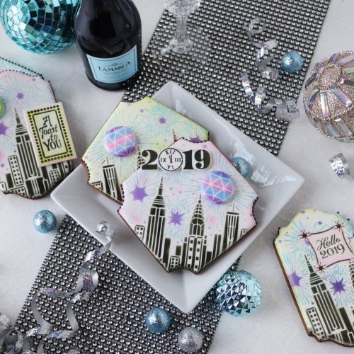 Ring in the New Year - Brighter Opener - Stenciled Cookies Gallery