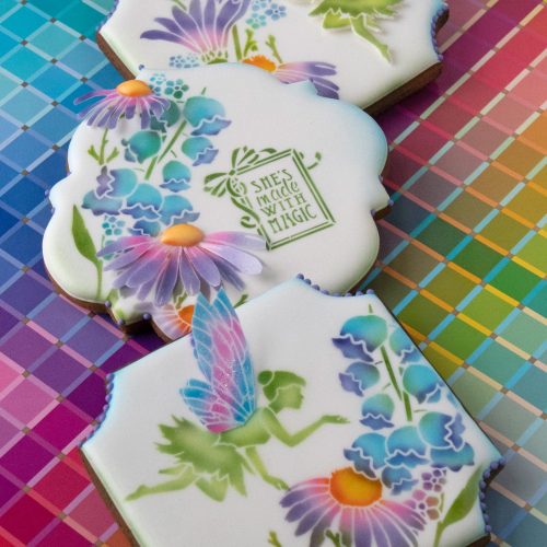 Magic Wishes - Message Alternate Background - Stenciled Cookies Gallery