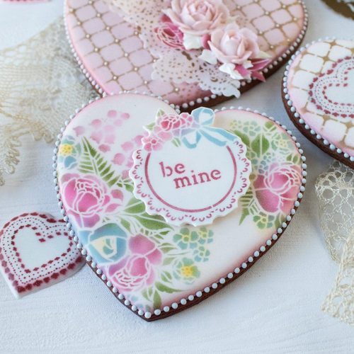 Forget Me Not - Message 2 - Stenciled Cookies Gallery